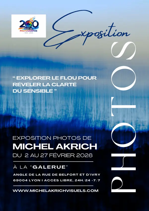 Une partie de l'exposition, BLEU ORAISON à Lyon du 2 au 27 février 2026