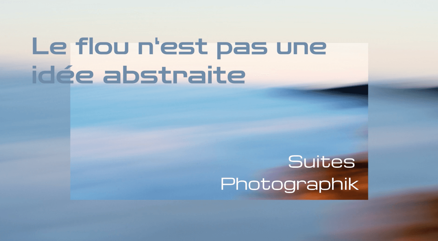 Vidéo de promotion de l'Xposition photo, "Le flou n'est pas une idée abstraite" Actuellement au Grand Café Barretta d'Avignon
