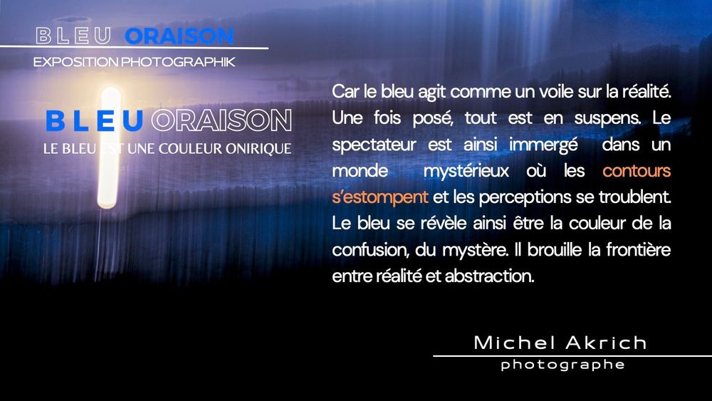 Dossier de presse — Bleu Oraison