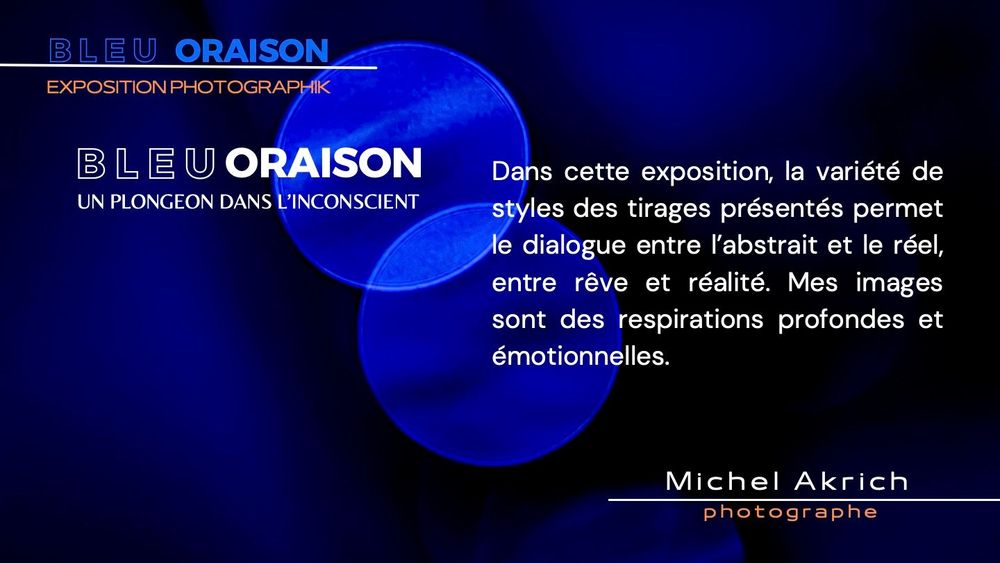 Dossier de presse — Bleu Oraison