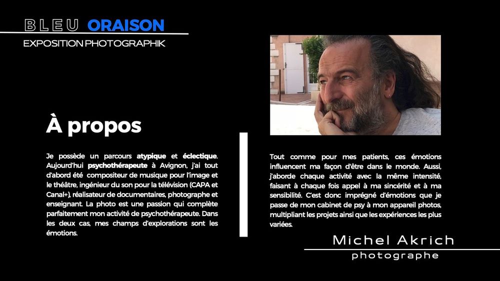 Dossier de presse — Bleu Oraison