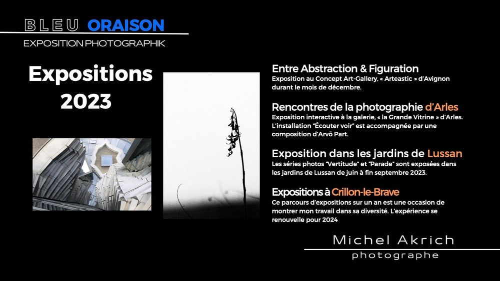 Dossier de presse — Bleu Oraison