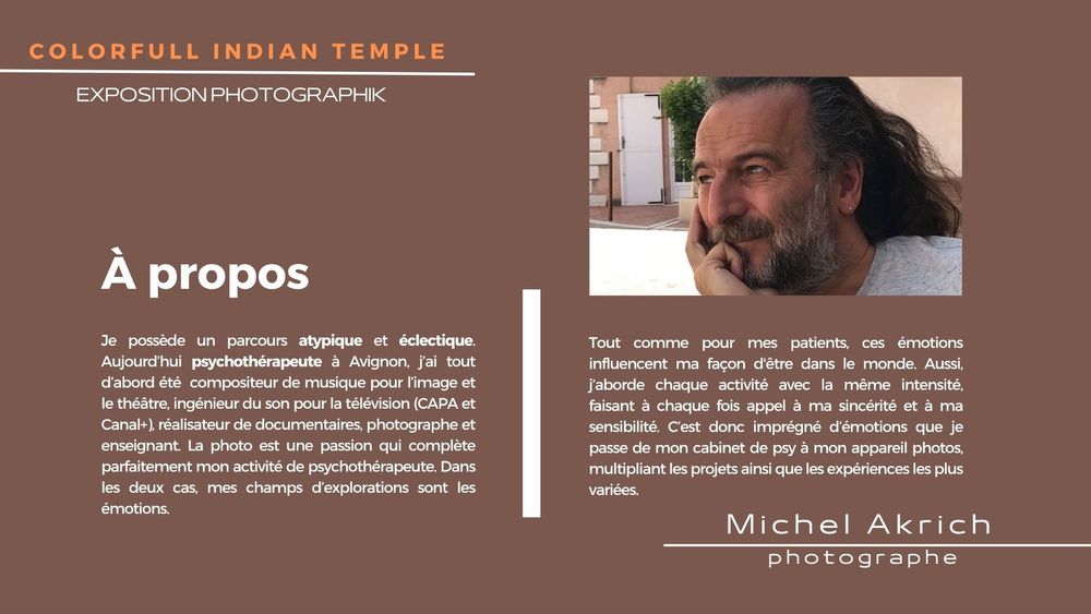 Dossier de presse — Colorfull Indian Temple