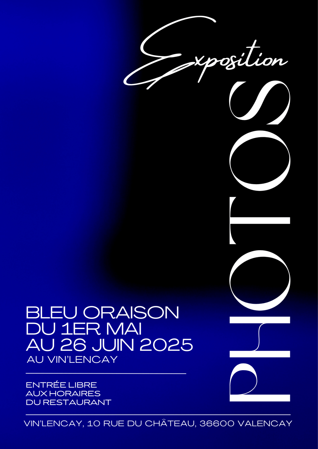 BLEU ORAISON au pays de  Talleyrand du 1er mai au 28 juin&nbsp;2025
