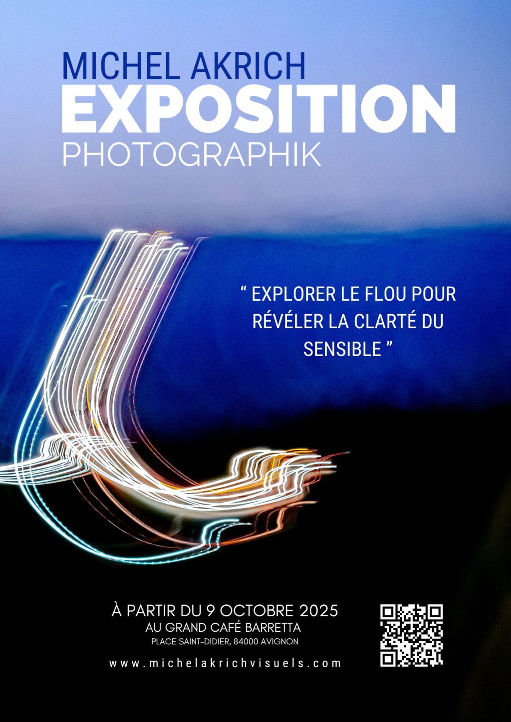 Accrochage de l&rsquo;Xposition photo, &laquo;&nbsp;Le flou n&rsquo;est pas une idée abstraite – Part.2&nbsp;&raquo;,  au Grand Café Barretta&nbsp;d&rsquo;Avignon